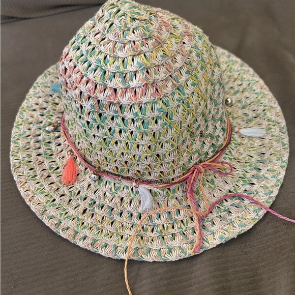 Monsoon Other - Monsoon Colorful Girls Woven Hat Sz 6-13 Years EUC!!